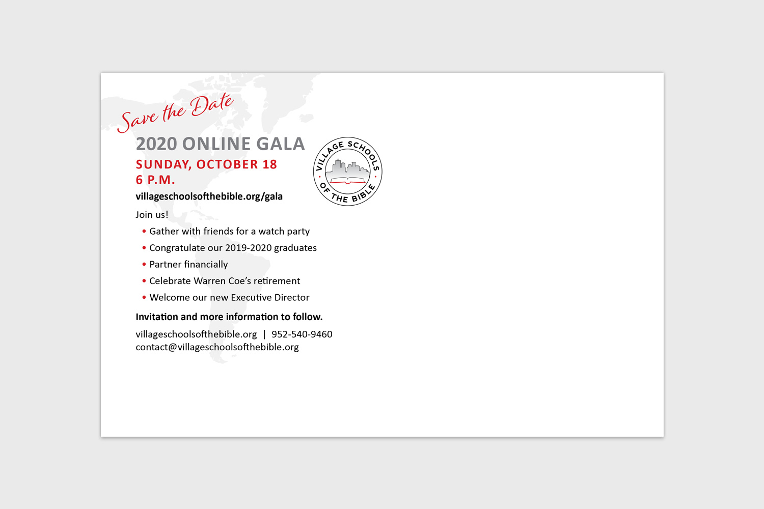 VSB Gala Invite
